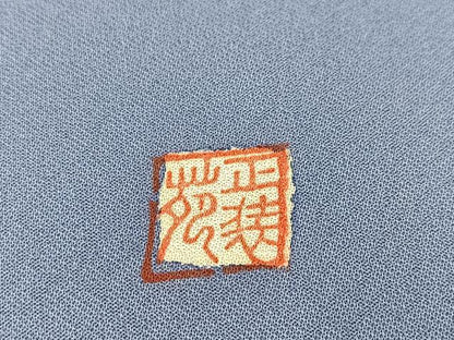 平和屋着物■訪問着　作家物　椿　正絹　逸品　BAAX3755yc