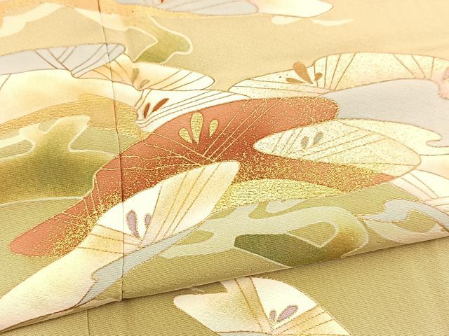 平和屋着物■豪華色留袖　笠松文　金彩　正絹　逸品　BAAX3770yc