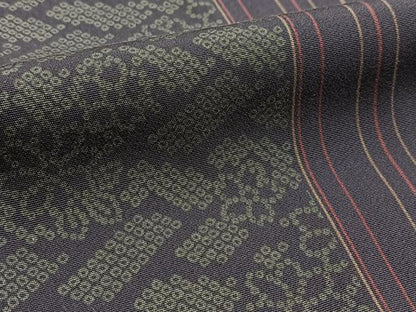 平和屋着物■上質な小紋　花間道　正絹　逸品　BAAX3774yc