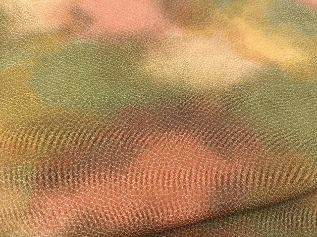 平和屋着物■上質な小紋　霞文　正絹　逸品　BAAX3784yc