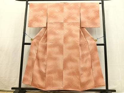 平和屋着物■上質な小紋　竹垣地紋　暈し染め　正絹　逸品　BAAX3802yc