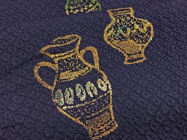 平和屋着物■訪問着　陶器文　正絹　逸品　BAAX3813yc