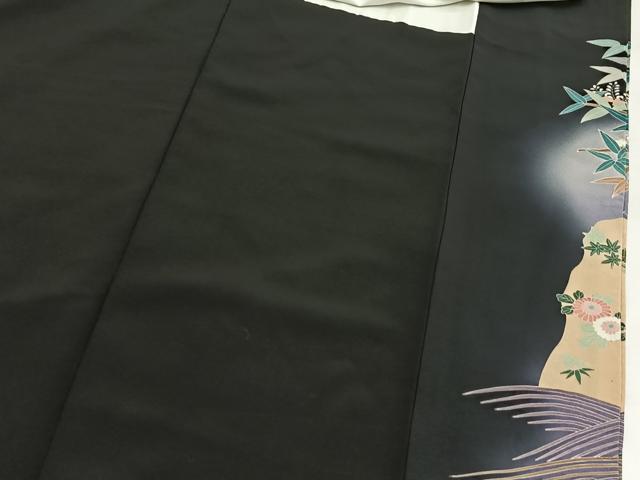 平和屋着物■豪華黒留袖　友禅　作家物　松竹梅　御所解文　正絹　逸品　BAAX3816yc