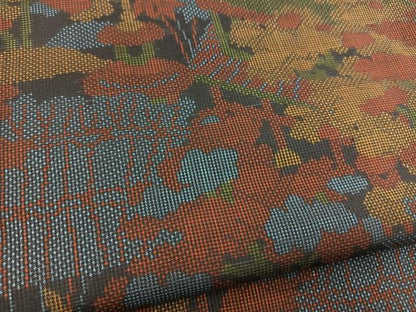 平和屋着物■本場大島紬　7マルキ　風景花文　正絹　逸品　未使用　BAAX3817yc