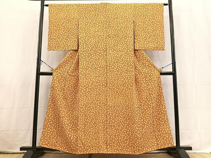 平和屋着物■上質な小紋　型染め　梅尽くし　正絹　逸品　BAAX3823yc