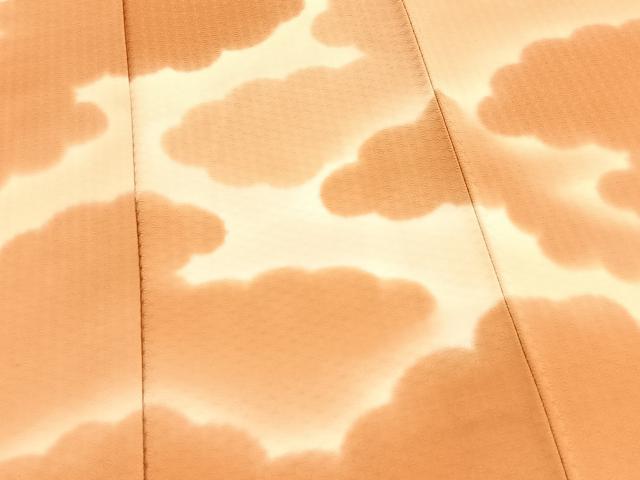 平和屋着物■訪問着　雲重ね文　暈し染め　正絹　逸品　BAAX3825yc