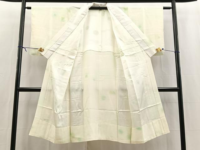 平和屋着物■長襦袢　無双仕立て　毬花地紋　暈し染め　正絹　逸品　BAAX3829yc