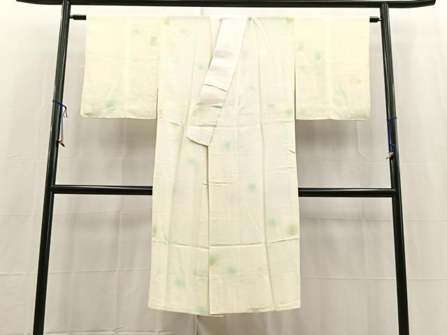 平和屋着物■長襦袢　無双仕立て　毬花地紋　暈し染め　正絹　逸品　BAAX3829yc