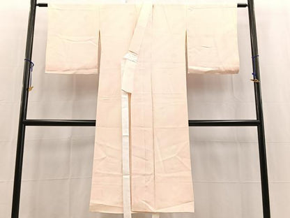 平和屋着物■長襦袢　袷　枝桜地紋　暈し染め　正絹　逸品　BAAX3830yc