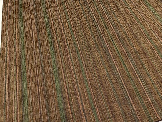 平和屋着物■上質な紬　縞　正絹　逸品　未使用　BAAX3847yc