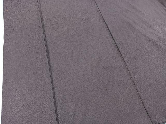 平和屋着物■上質な色無地　紋意匠　葡萄鼠色　正絹　逸品　BAAX3850yc