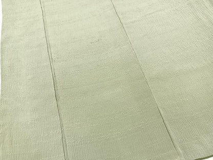 平和屋着物■上質な色無地　柳鼠色　正絹　逸品　BAAX3852yc