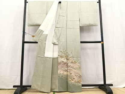平和屋着物■豪華色留袖　御所解花鳥文　暈し染め　金彩　正絹　逸品　BAAX3861yc
