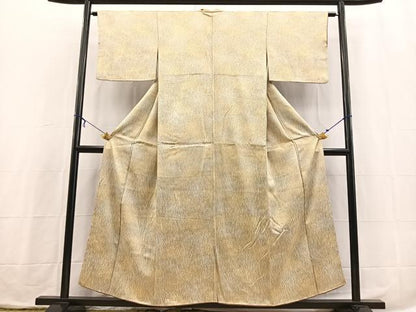 平和屋着物■上質な小紋　乱菊芝草文　暈し染め　正絹　逸品　BAAX3867yc