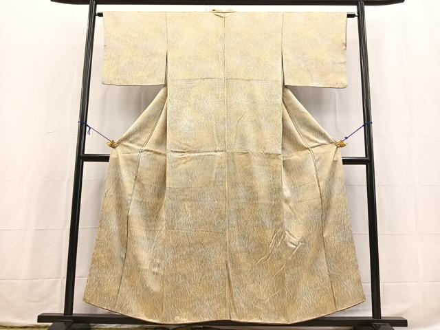 平和屋着物■上質な小紋　乱菊芝草文　暈し染め　正絹　逸品　BAAX3867yc