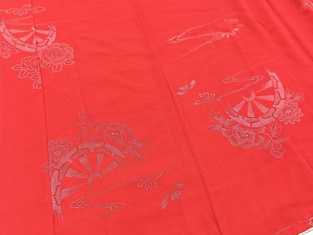 平和屋着物■アンティーク　大正ロマン　長羽織　袷　源氏物語　金彩　半衿刺繍　正絹　逸品　BAAX3875yc