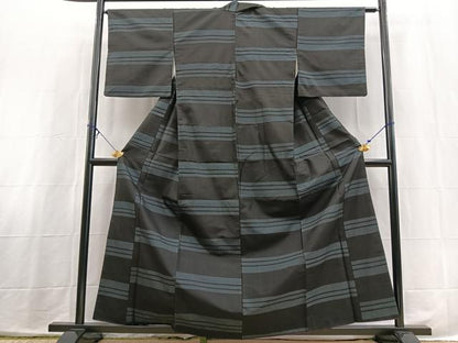 平和屋着物■本場大島紬　亀甲文　正絹　逸品　BAAX3887yc