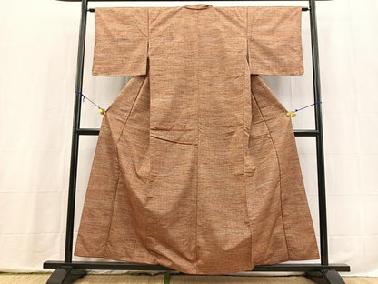 平和屋着物■上質な紬　霞文　正絹　逸品　BAAX3889yc