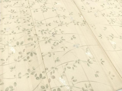 平和屋着物＊夏物　小紋　絽　萩文　洗える着物　BAAX3951yc
