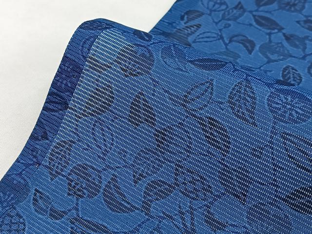 平和屋着物＊夏物　小紋　絽　飛鳥成り物文　型染め　洗える着物　BAAX3955yc