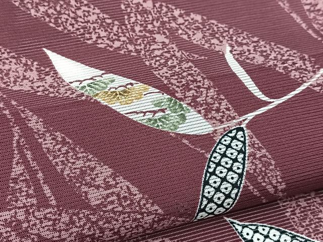 平和屋着物＊夏物　小紋　絽　松竹梅　洗える着物　BAAX3956yc