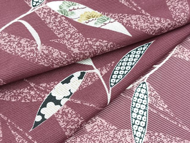 平和屋着物＊夏物　小紋　絽　松竹梅　洗える着物　BAAX3956yc