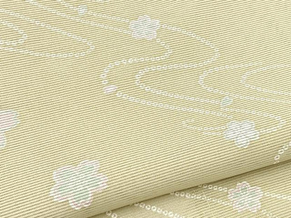 平和屋着物＊夏物　小紋　絽　桜流し　洗える着物　BAAX3959yc