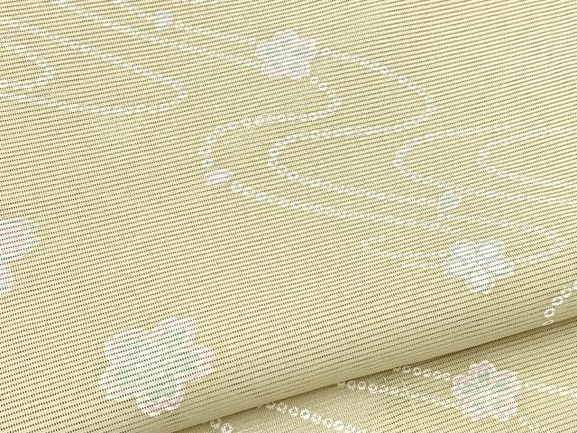平和屋着物＊夏物　小紋　絽　桜流し　洗える着物　BAAX3959yc