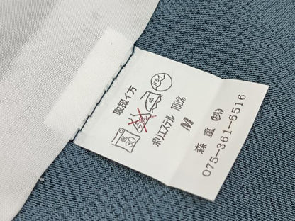 平和屋着物＊夏物　小紋　流水文　洗える着物　BAAX3966yc