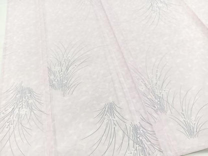 平和屋着物＊夏物　小紋　絽　草花文　洗える着物　BAAX3970yc