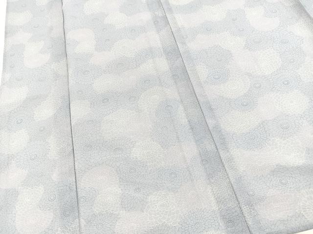 平和屋着物＊夏物　小紋　絽　菊尽くし　洗える着物　BAAX3971yc