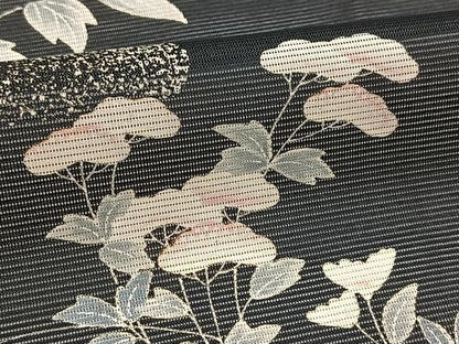 平和屋着物＊夏物　訪問着　絽　秋草文　洗える着物　BAAX3974yc
