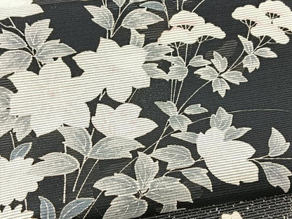 平和屋着物＊夏物　訪問着　絽　秋草文　洗える着物　BAAX3974yc