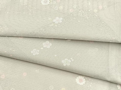 平和屋着物＊夏物　小紋　絽　重ね山花文　洗える着物　BAAX3975yc