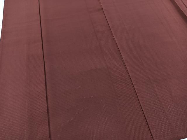 平和屋着物＊夏物　色無地　絽　葡萄茶色　正絹　逸品　BAAX3994yc