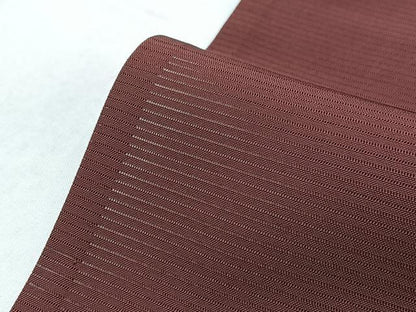 平和屋着物＊夏物　色無地　絽　葡萄茶色　正絹　逸品　BAAX3994yc