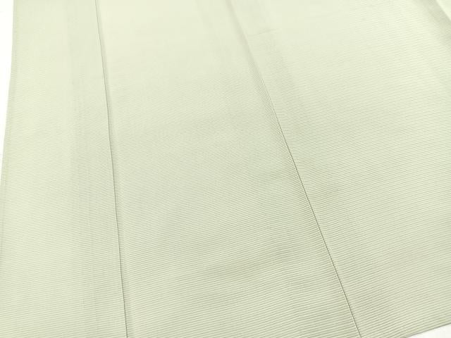 平和屋着物＊夏物　色無地　絽　裏葉柳色　正絹　逸品　BAAX3999yc