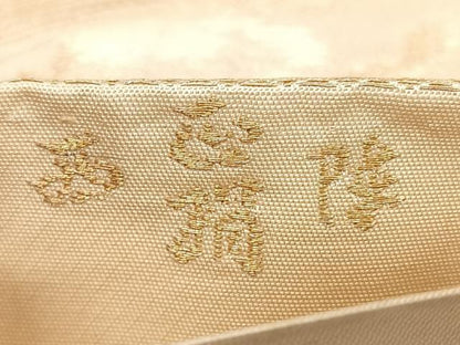 平和屋着物◎西陣　六通柄袋帯　立波文　金糸　正絹　逸品　BAAX4034qw