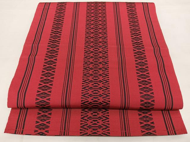 平和屋着物◎本場筑前博多織 八寸名古屋帯 献上 正絹 逸品 BAAX4059qw