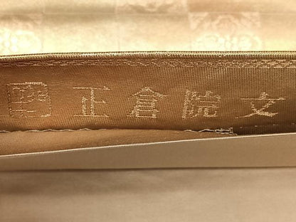 平和屋着物◎六通柄袋帯　唐織　正倉院文　金糸　引箔　正絹　逸品　BAAX4088qw