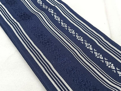 平和屋着物◎男性 本場筑前博多織 角帯 献上 証紙付き 正絹 逸品 BAAX4093qw