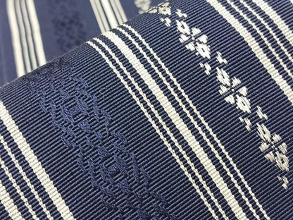 平和屋着物◎男性 本場筑前博多織 角帯 献上 証紙付き 正絹 逸品 BAAX4093qw