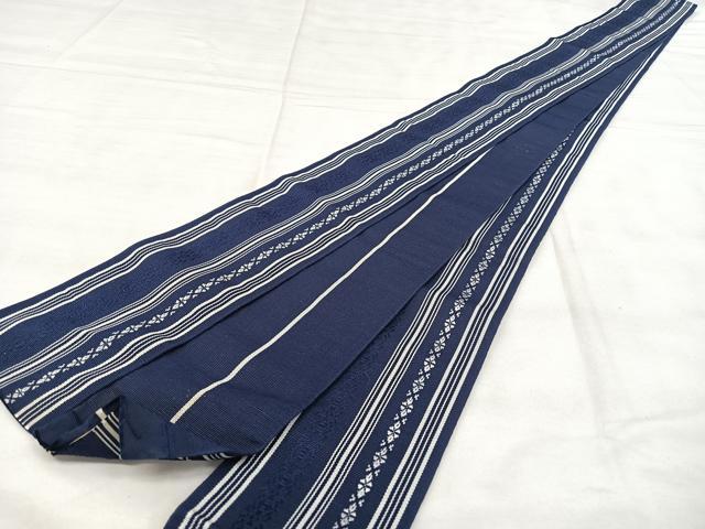 平和屋着物◎男性 本場筑前博多織 角帯 献上 証紙付き 正絹 逸品 BAAX4093qw