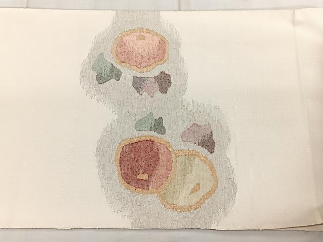 平和屋着物◎太鼓柄袋帯 すくい織 光琳椿 金糸 正絹 逸品 BAAX4133qw