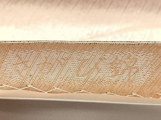 平和屋着物◎六通柄袋帯　唐織　さがび錦　裂取有職文　金糸　引箔　正絹　逸品　BAAX4145qw
