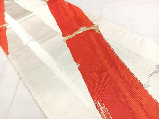 平和屋着物◎西陣　六通柄袋帯　唐織　竹　金銀糸　引箔　正絹　逸品　BAAX4156qw