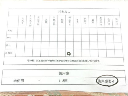 平和屋着物◎佐賀錦　六通柄袋帯　扇面花文　金糸　引箔　正絹　逸品　BAAX4172qw