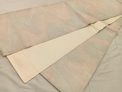 平和屋着物◎西陣　全通柄袋帯　砂子綴れ　流水文　正絹　逸品　BAAX4224mz