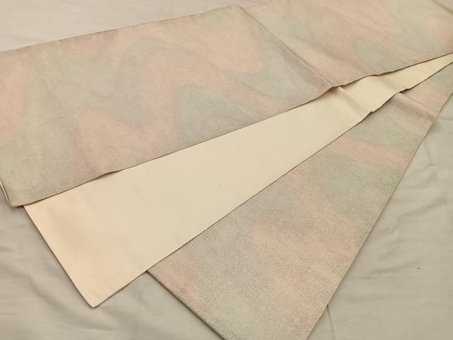 平和屋着物◎西陣　全通柄袋帯　砂子綴れ　流水文　正絹　逸品　BAAX4224mz