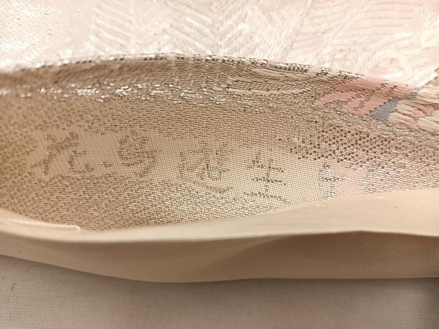 平和屋着物◎六通柄袋帯 唐織 花鳥遊生文 金糸 正絹 逸品 BAAX4244mz